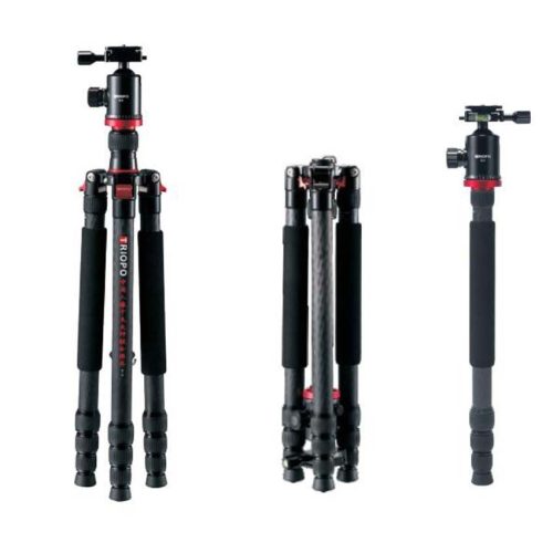 TRIOPO GT-2508 Carbon Fiber Szénszálas Tripod +Q2 Gömbfej (168cm Állvány) - Fekete