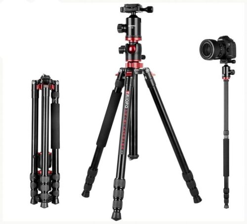 TRIOPO GX258 Carbon Fiber Szénszálas HR Tripod/ Monopod (183cm Állvány)