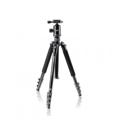 TRIOPO K2508 Alumínium Tripod +D2 Gömbfej (157cm Állvány) - Fekete