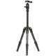 TRIOPO G130 Alumínium Tripod +KJ-1S Gömbfej (130cm Állvány) - Fekete