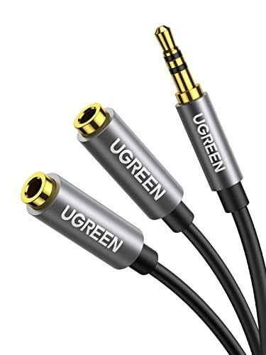 UGREEN 3.5mm Jack AUX Stereo Osztó Kábel - Splitter (20cm) [AV123]