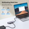 UGREEN 6-in-1 USB-C (Type-C) -3xUSB-A/ 4K HDMI/ TF,SD Kártya-olvasó HUB [CM511]