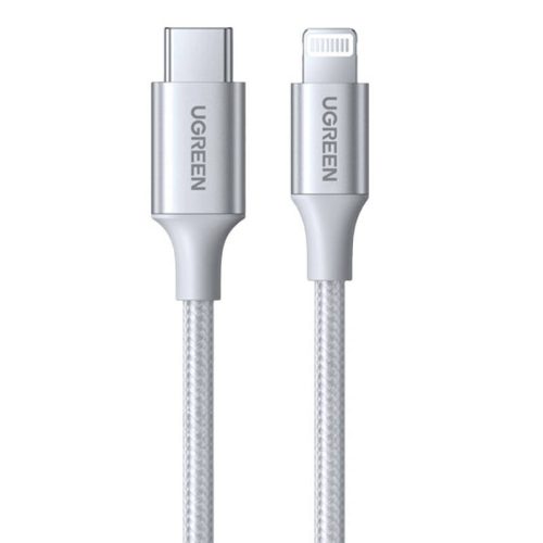 UGREEN US304 USB-C 2.0-Lightning Kábel, 3A, 1m (ezüst)