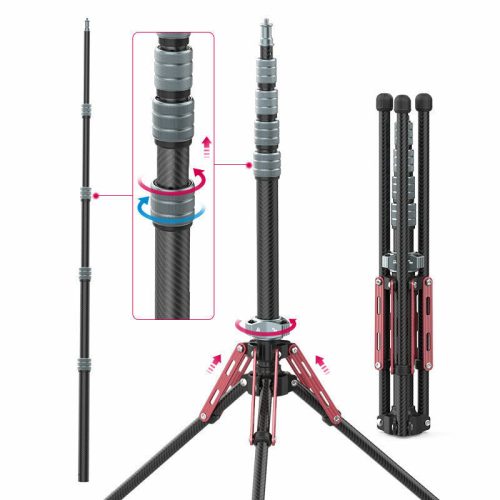 Ulanzi MT-49 Carbon Fiber Tripod/ Monopod - 47-194 cm Szénszálas Állvány