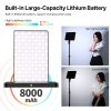 ULANZI LT003 RGB LED Színes Videó Lámpa - 2100LUX 2500-9000K 8000mAh Light