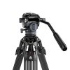 Ulanzi VideoFast Carbon Fiber tripod / kameraállvány - nagy teherbírású állvány +videó fluid fej (78,5-164 cm)