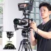 Ulanzi VideoFast Carbon Fiber tripod / kameraállvány - nagy teherbírású állvány +videó fluid fej (78,5-164 cm)