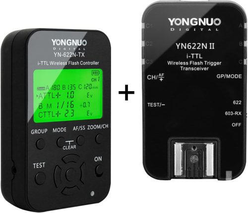 Yongnuo YN622N-II Nikon Vakukioldó 2.4Ghz Rádiós Távkioldó -TTL Flash Trigger