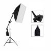 3-in-1 3db 70x50cm Softbox Set 125W LED 210cm Állvánnyal - Fotó Studió világítás (Tripla Set)